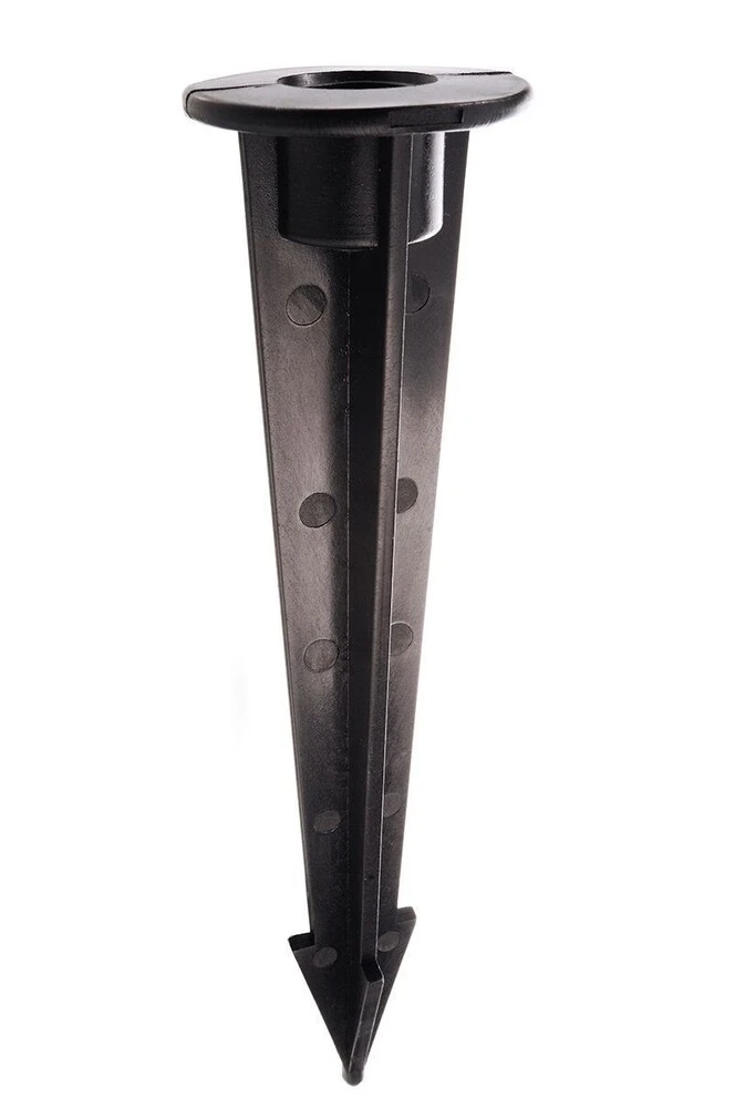 Zubehör, Erdspieß Mit Gewindebuchse M5, 200x50mm, Länge: 200 Mm