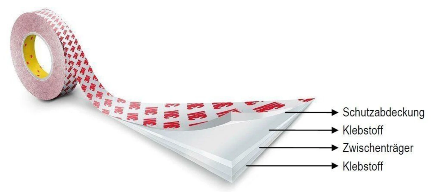 3M Zubehör, Doppelseitiges Klebeband 50000x15x0,20mm, Länge: 50000 Mm, Breite: 15 Mm, Höhe: 0,2 Mm – Bild 2