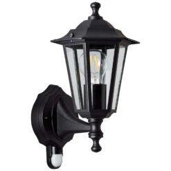 Brilliant 91019A06 Carleen Außenwandleuchte Mit Bewegungsmelder Schwarz