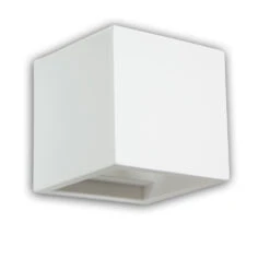 Gips-Wandleuchte G9, Würfelförmig - 112164