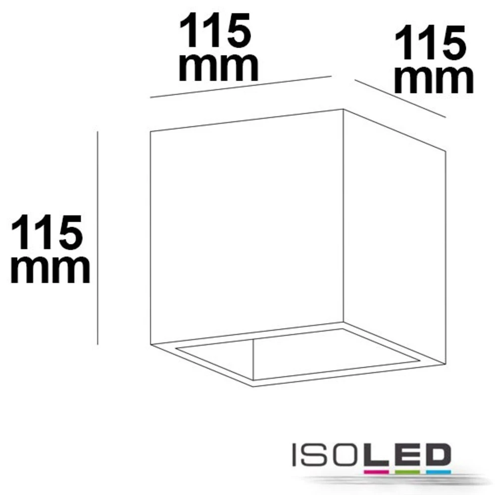Gips-Wandleuchte G9, Würfelförmig - 112164 – Bild 2