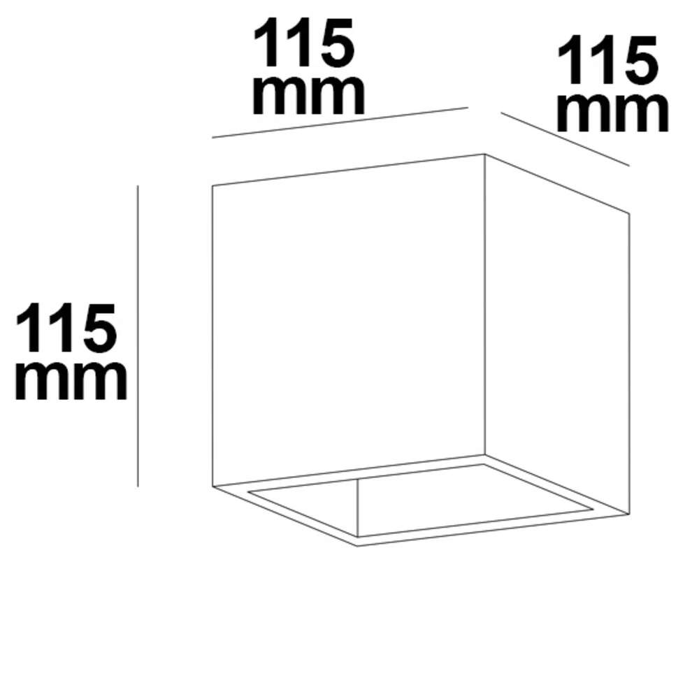 Gips-Wandleuchte G9, Würfelförmig - 112164 – Bild 3