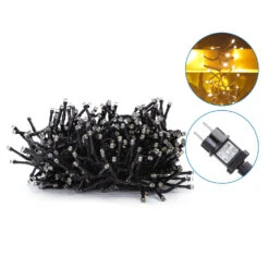 LED Lichterkette Warmweiß Mit 500 LEDs 10m (5m Beleuchtet +5m Zuleitung)