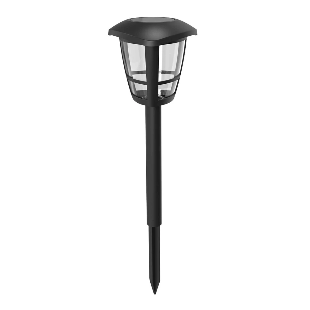 LED Solar-Gartenleuchte Wegeleuchte Erdspieß 0,06W 6500K L95xB95xH338mm