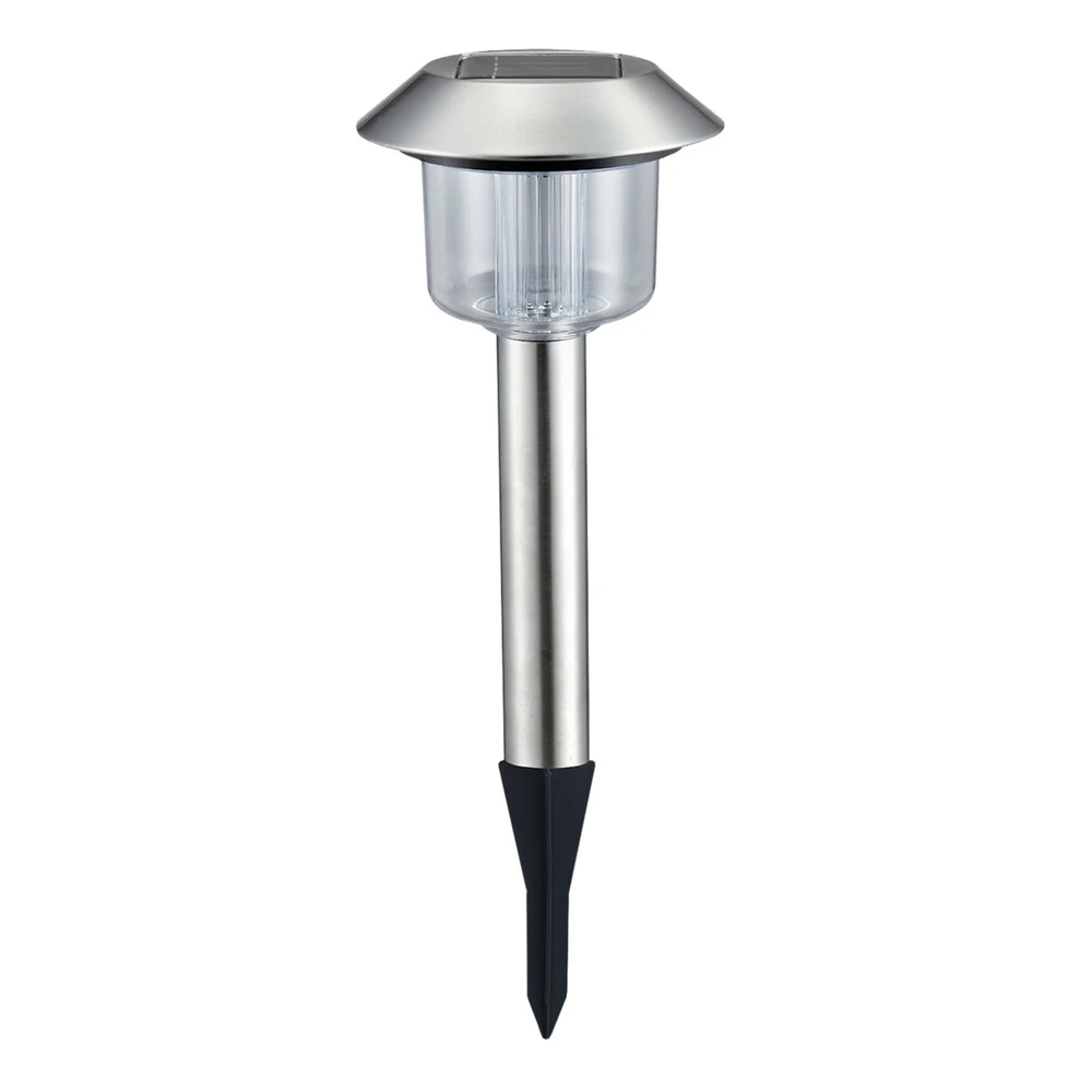 LED Solar-Gartenleuchte Wegeleuchte Erdspieß 0,08W 6500K 1,5lm L125xB125xH366mm