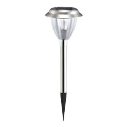 LED Solar-Gartenleuchte Wegeleuchte Erdspieß 0,08W 6500K 1,4lm L125xB125xH404mm