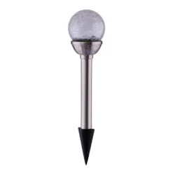 LED Solar-Gartenleuchte Wegeleuchte Erdspieß 0,08W RGB L80xB80xH358mm