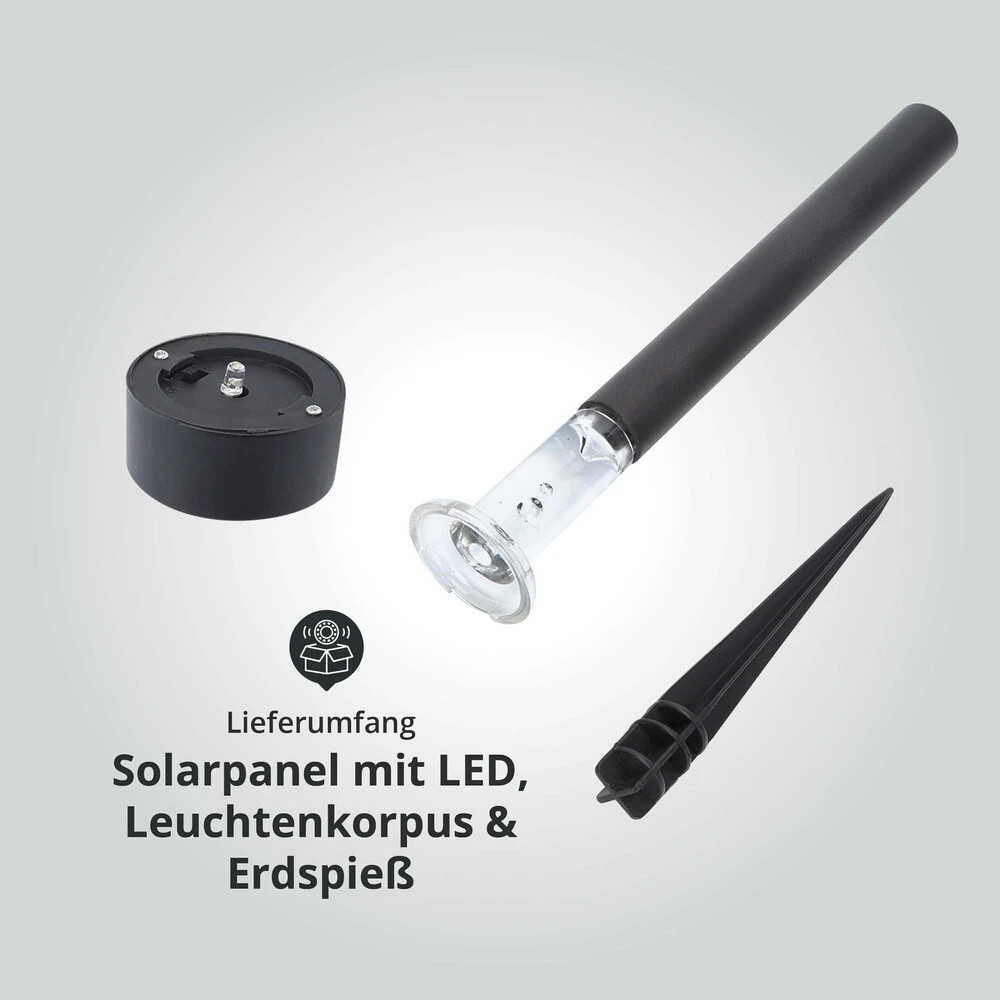 LED Solar-Gartenleuchte Wegeleuchte Erdspieß RGBY Mit Farbwechsel L56xB56xH350mm – Bild 5