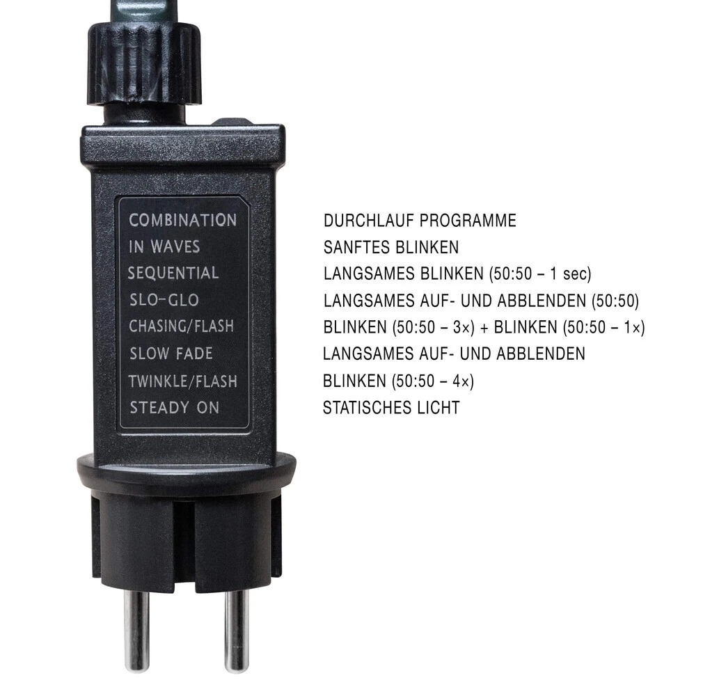 5m LED Cluster Lichterkette Kerzen Bunt Mit 500 LEDs + 3m Anschlus – Bild 4