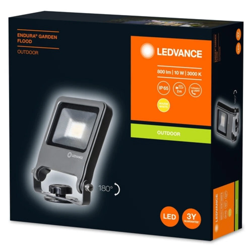 LEDVANCE ENDURA® Garden Mobiler LED Strahler Mit Erdspieß 10W / 3000K Warmweiß – Bild 2