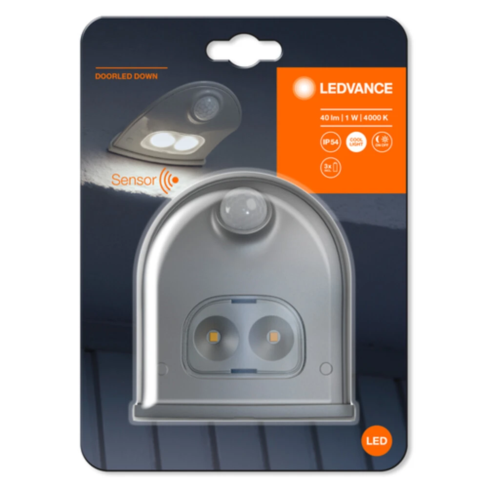 LEDVANCE Door LED Batteriebetriebene Außenwandleuchte Mit Sensor – Bild 3