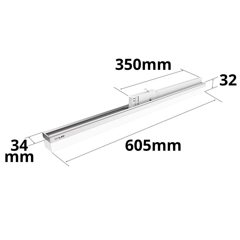 3-PH Linearleuchte 600mm, 20W, Neutralweiß, Weiß - 113032 – Bild 4