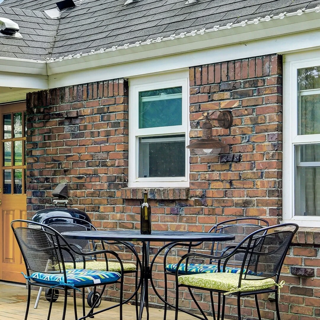 Außenwandleuchte Oslo 8271, E27, Metall, Gold, Mediterran, IP44, 26,5cm – Bild 2