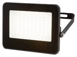 Außenstrahler Flood 7064, 30W, 4000K, 3300lm, Metall, Schwarz, Rund, Neutralweiß, IP65,, 17,6cm