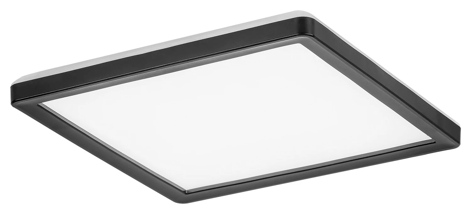 Außendeckenleuchte Inverness 7775, 15W, 1190lm, Kunststoff, Schwarz-weiß, Dimmbar, 25x25cm