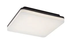 Außendeckenleuchte Pernik 7250, 24W, 4000K, 2400lm, Kunststoff, Schwarz-weiß, Quadratisch, Neutralweiß