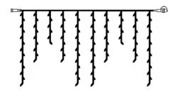 Star Trading 2m LED Eisregen Lichterkette System Expo 'Icicle-Extra' Mit 100 LEDs