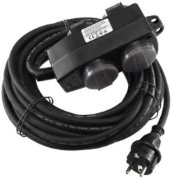 Gartensteckdose Für Außen, 4-fach, IP44, Mit Aufhänger, 10m Zuleitung