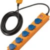 Brennenstuhl Super-Solid SL 544 D FI IP54 Steckdosenverteiler 5-fach 5m H07RN-F 3G1,5
