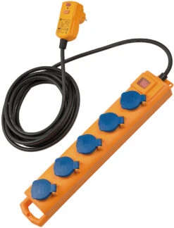 Brennenstuhl Super-Solid SL 544 D FI IP54 Steckdosenverteiler 5-fach 5m H07RN-F 3G1,5