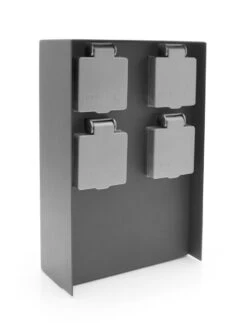 Außensteckdose 4 Steckplätze Anthrazit