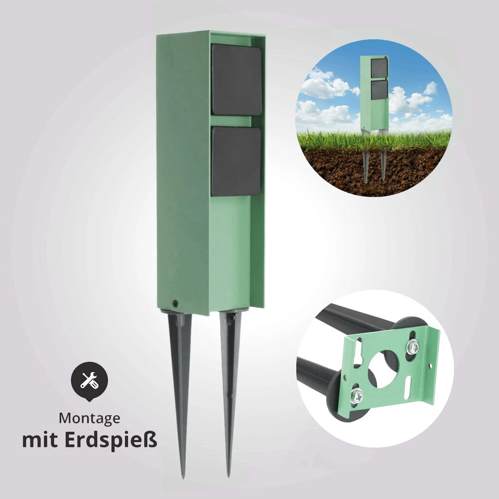 Außensteckdose "ADAM 2" - Mint - 2 Steckplätze – Bild 7