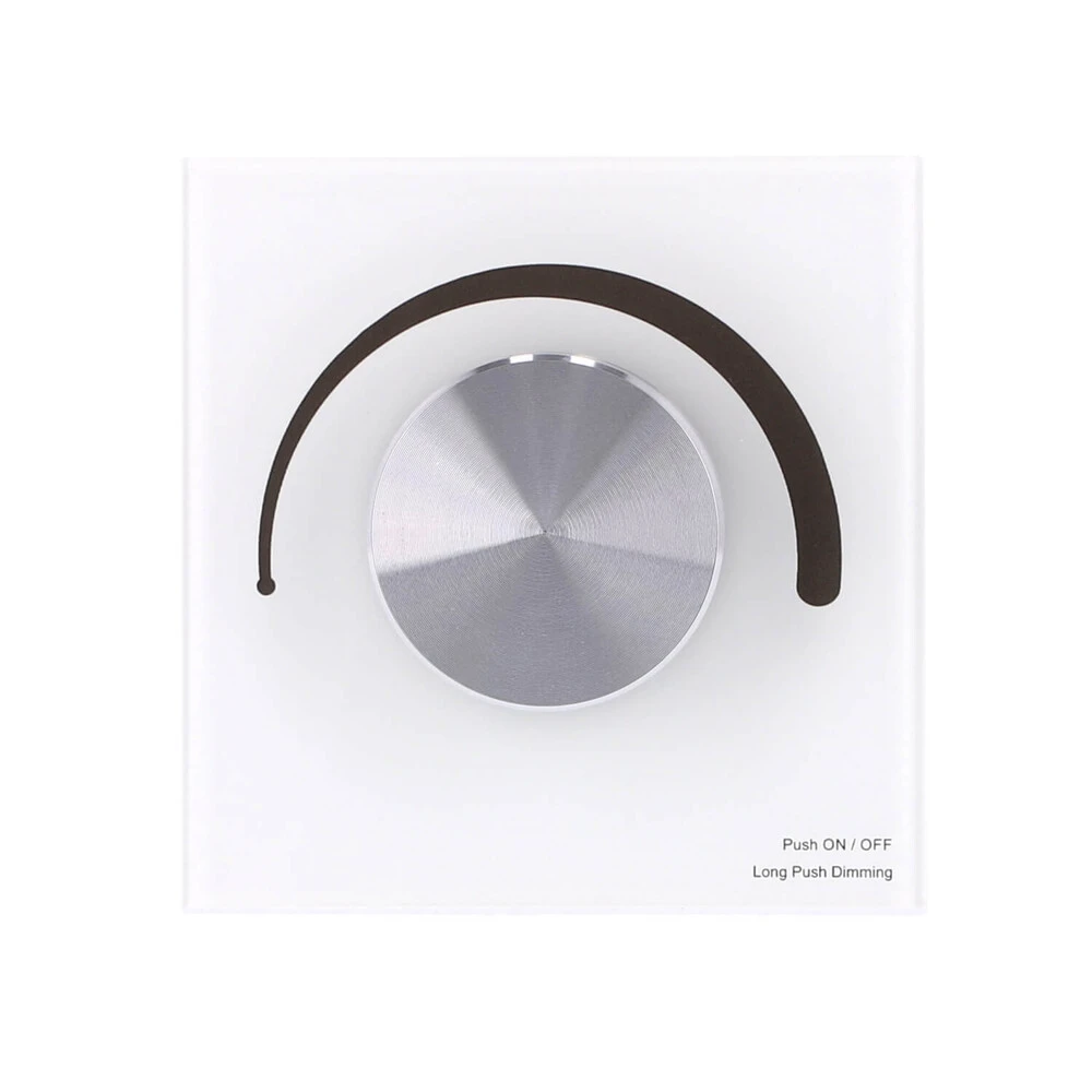 Drehknopf Weiß - Triac Dimmer 220V LED Leuchtmittel Unterputz, Weiß