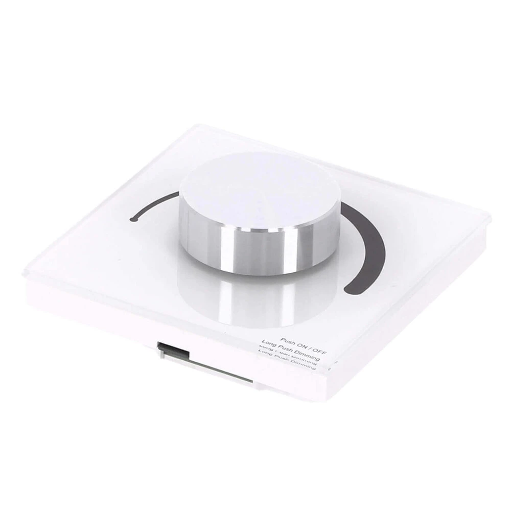 Drehknopf Weiß - Triac Dimmer 220V LED Leuchtmittel Unterputz, Weiß – Bild 3