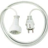 Brennenstuhl Qualitäts-Kunststoff-Verlängerungskabel IP20 3m H05VV-F 3G1,5 Weiß