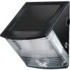 Brennenstuhl LED Wandleuchte Mit Solarpanel Bewegungsmelder IP44 2xLED 0,5W 85lm Schwarz