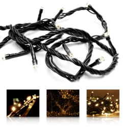 77m LED Lichterkette Kerzen Warmweiß Mit 1000 LEDs Batteriebetrieben