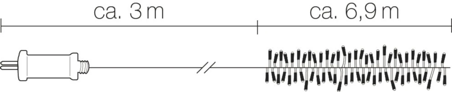 4m LED Cluster Lichterkette Kerzen Warmweiß Mit 480 LEDs – Bild 7