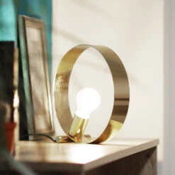 24314 Tischleuchte "Maya" Gold