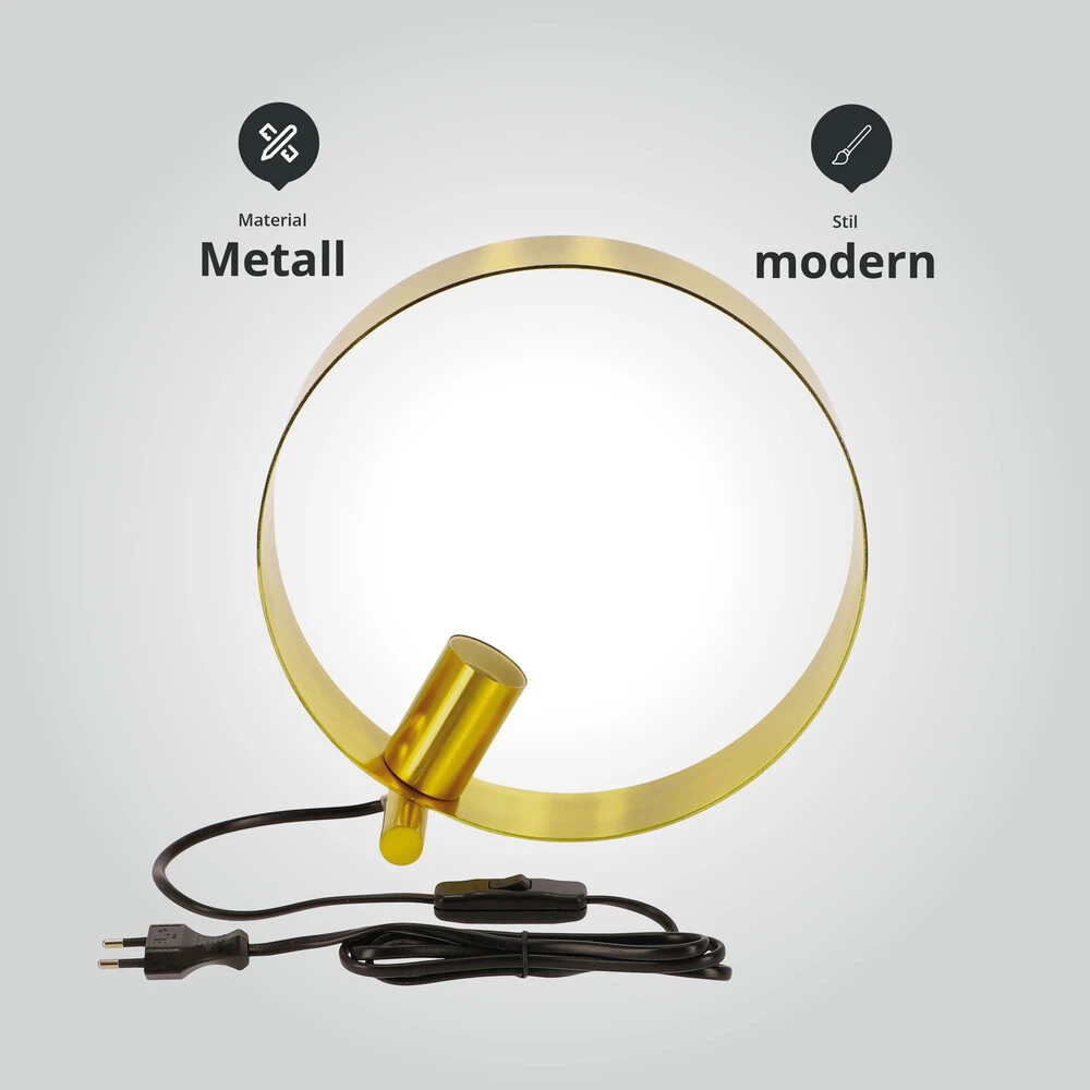 24314 Tischleuchte "Maya" Gold – Bild 4