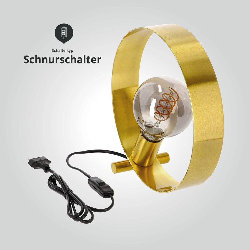 24314 Tischleuchte "Maya" Gold – Bild 6