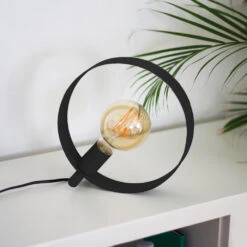 24317 Tischleuchte "Maya" Schwarz