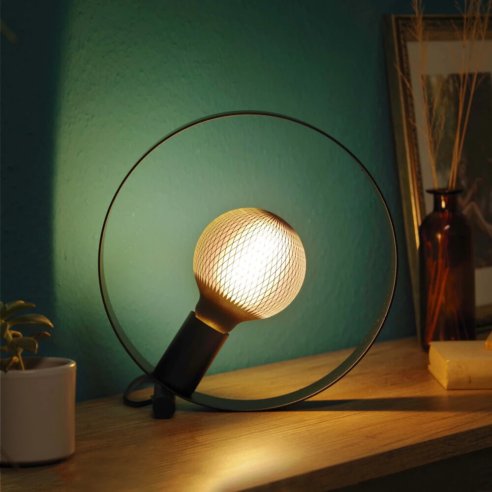 24317 Tischleuchte "Maya" Schwarz – Bild 10