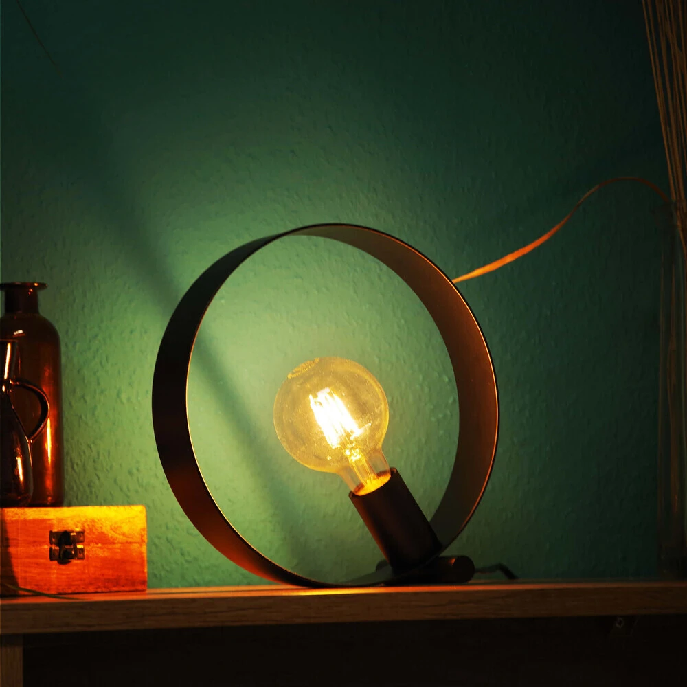 24317 Tischleuchte "Maya" Schwarz – Bild 9