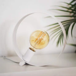 24318 Tischleuchte "Maya" Weiß