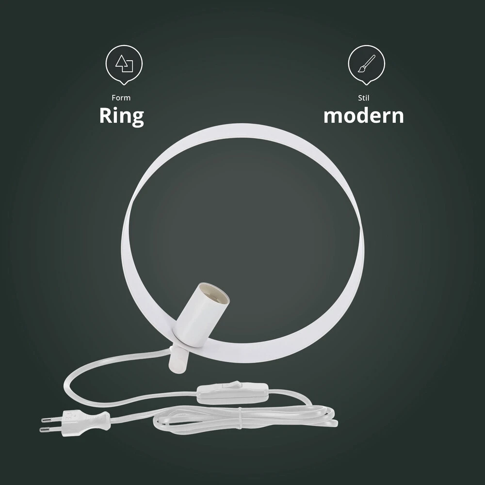 24318 Tischleuchte "Maya" Weiß – Bild 3