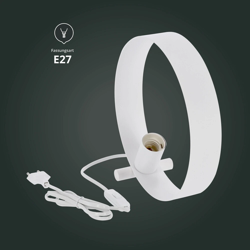 24318 Tischleuchte "Maya" Weiß – Bild 5