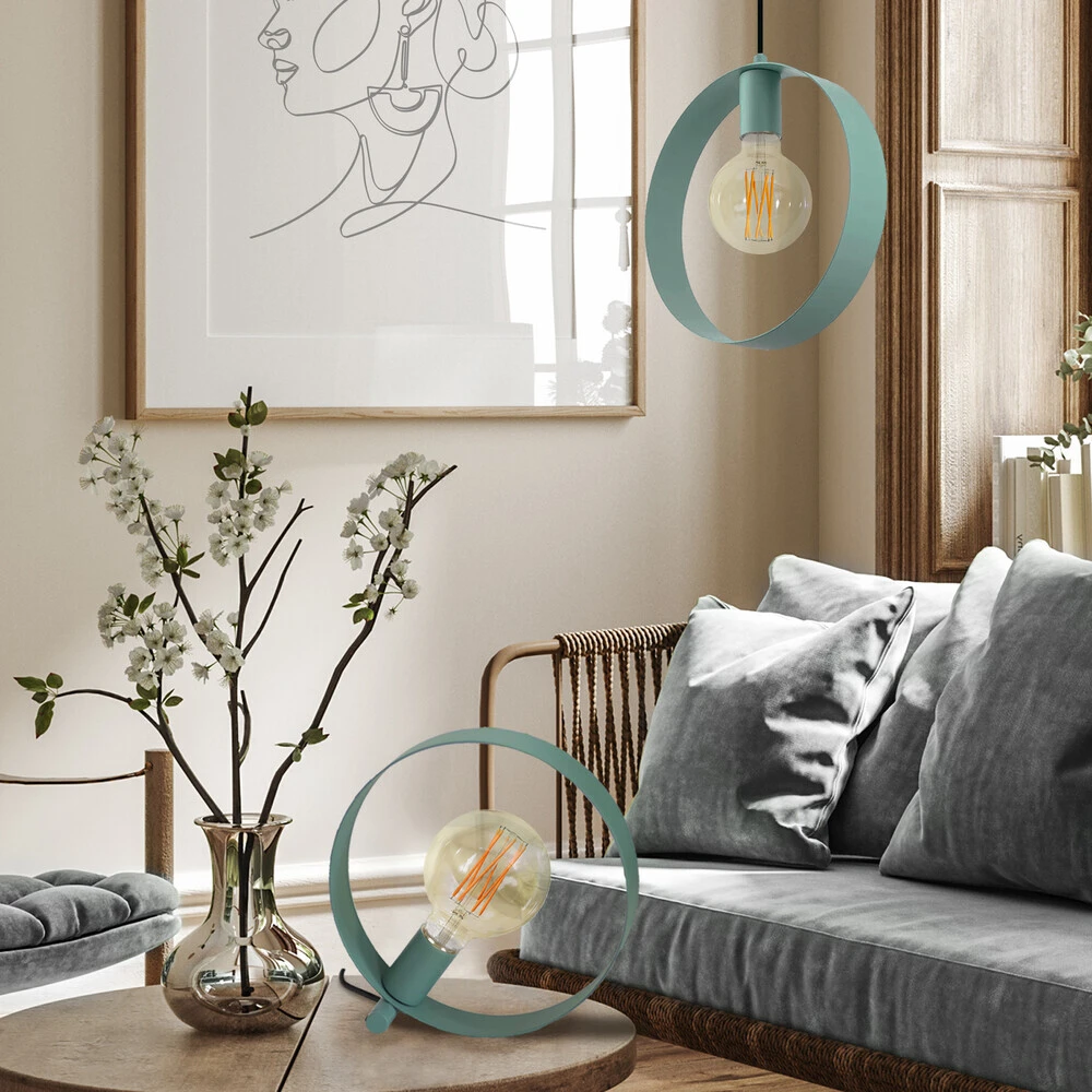 24319 Tischleuchte "Maya" Mint – Bild 10