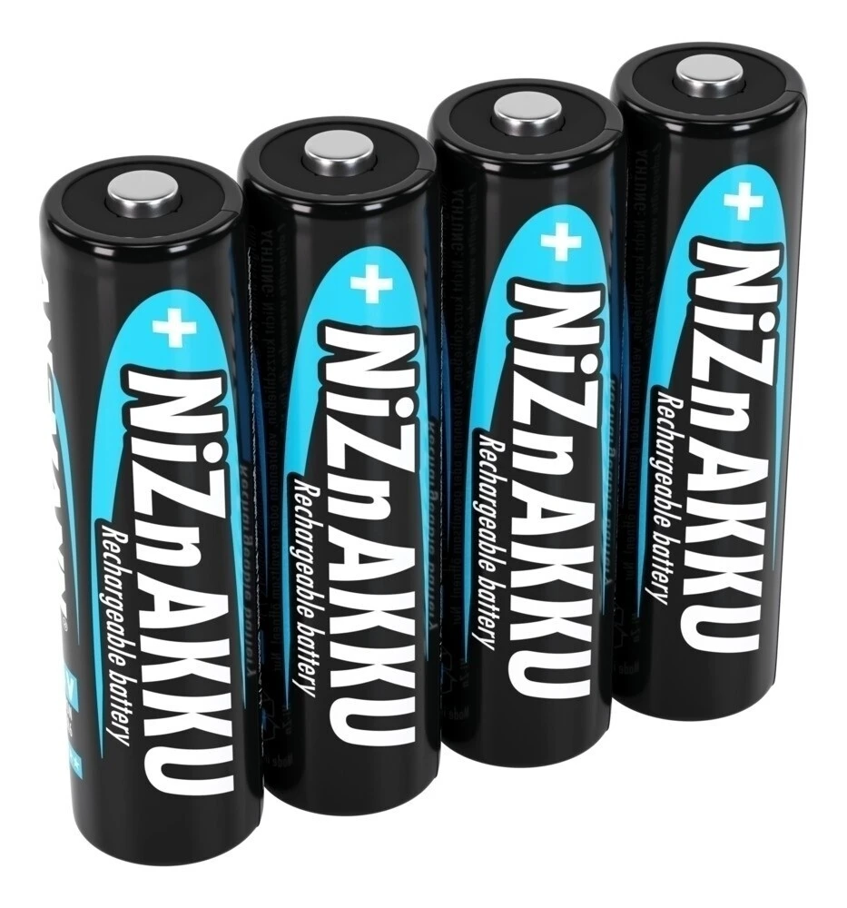 ANSMANN 4er NiZn Hochleistungsakku Batterie Mignon AA 1,6V 2500mWh