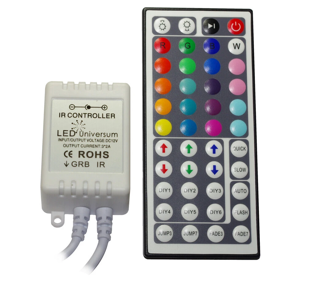 Tasten IR Fernbedienung Controller Für RGB LED Streifen - 44 – Bild 2