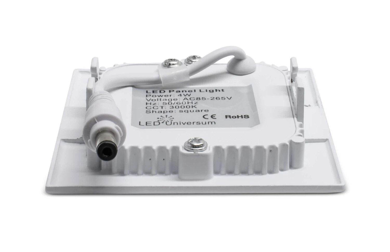 LED Panel 4W Quadratisch 86 X 86 X 20 Neutralweiß Unterputz Weiß – Bild 3