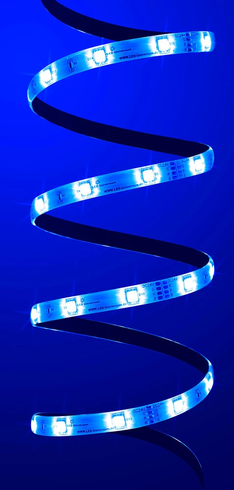 Premium 24V LED Streifen IP65 RGB 30 LED/m 5050 1m – Bild 5