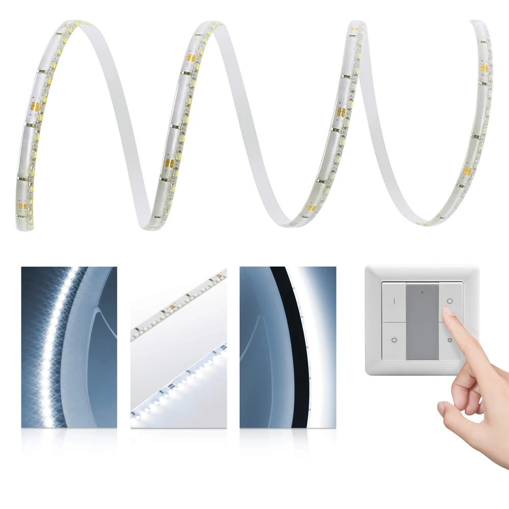 Premium 24V LED SideView Streifen IP65 Kaltweiß 120 LED/m 3014 Smart Home-SET & Netzteil Zigbee Controller Rechts Keine Funksteuerung 1m – Bild 6