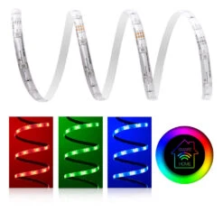 Premium 24V LED Streifen IP65 RGB 30 LED/m 5050 Smart Home-SET & Netzteil Zigbee Controller Philips Hue Bridge Unterputzsteuerung 4m
