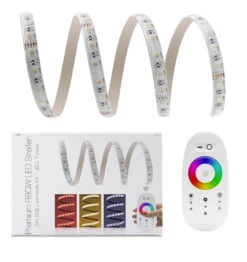 Premium 24V LED Streifen IP65 RGBW 4-in-1 60 LED/m 5050 Funk-SET & Netzteil 1m