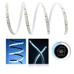 Comfort 12V LED Streifen IP65 Kaltweiß 60 LED/m 3528 Smart Home-SET & Netzteil Zigbee Controller Keine 1m